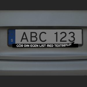 Reklamlist för skylthållare Reflex Sv vinyl / Vit Reflex 45×2,5 cm